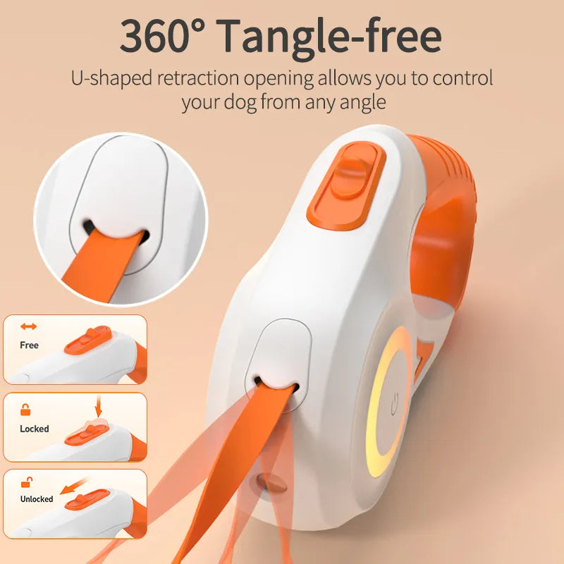 Shine Bright Dog Retractable Leash