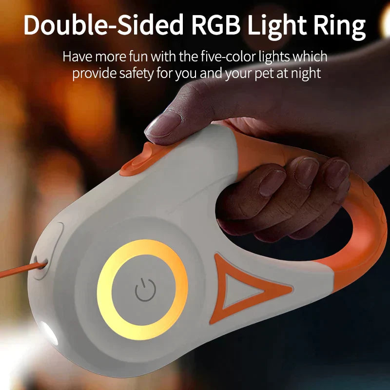 Shine Bright Dog Retractable Leash